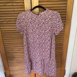 Floral Red Women's Dress